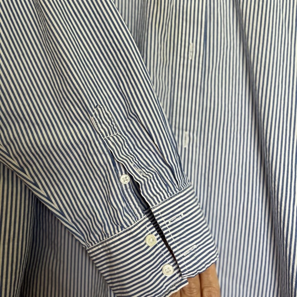 H&M Stripped Button Down Shirt EUC - Picture 8 of 10